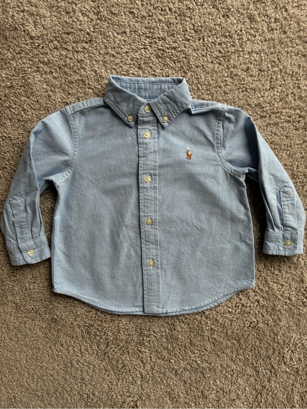 Ralph Lauren Light Blue Button-Down Oxford Shirt